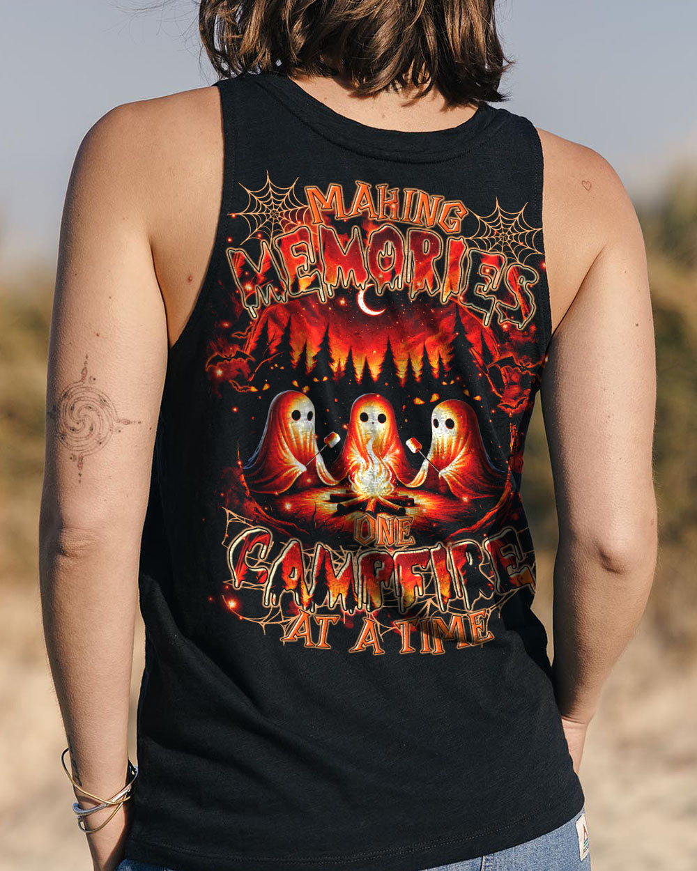 MAKING MEMORIES ONE CAMPFIRE AT A TIME BOOS HALLOWEEN ALL OVER PRINT - TLTR2708244