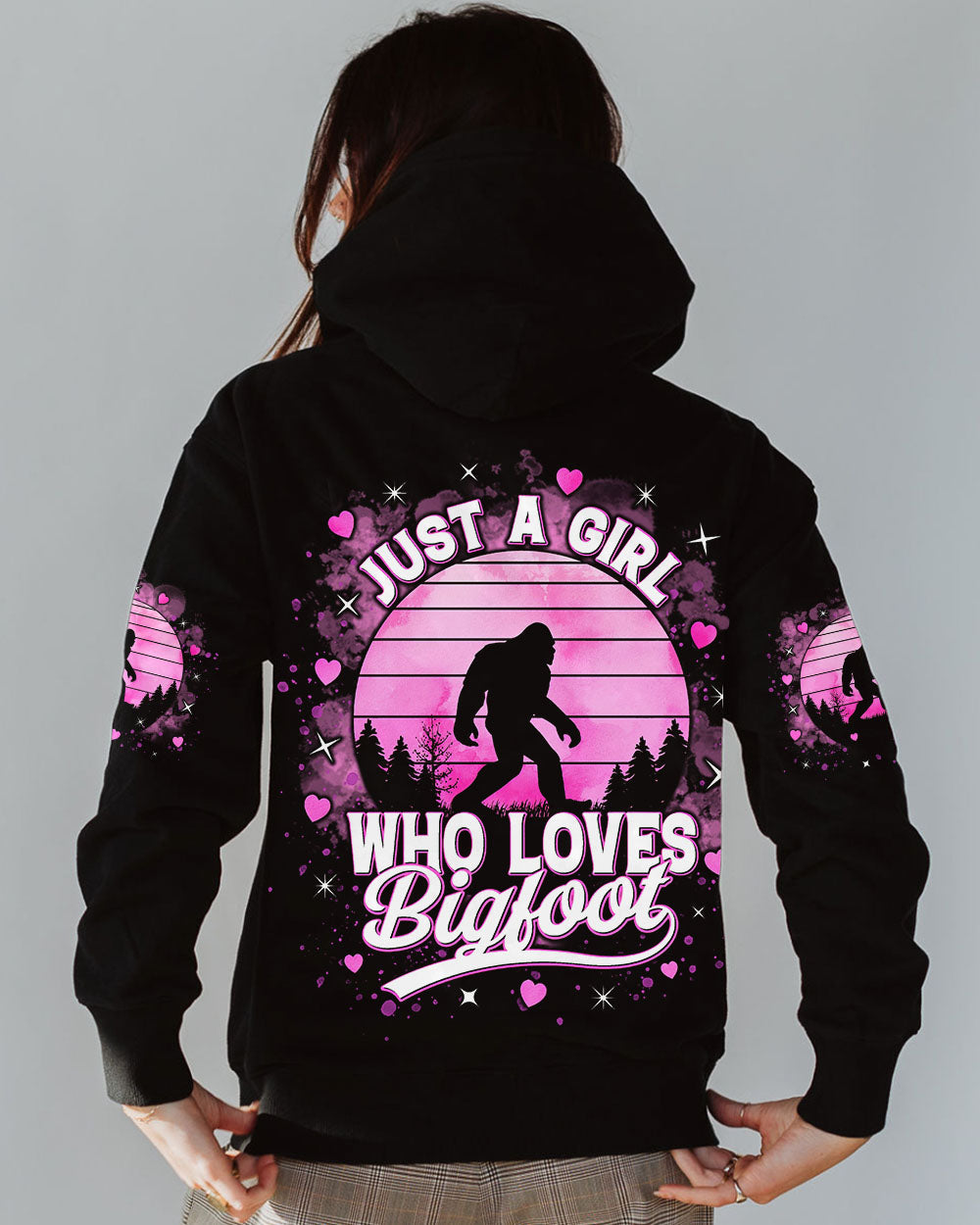 JUST A GIRL WHO LOVES BIGFOOT ALL OVER PRINT - TLTR3110244