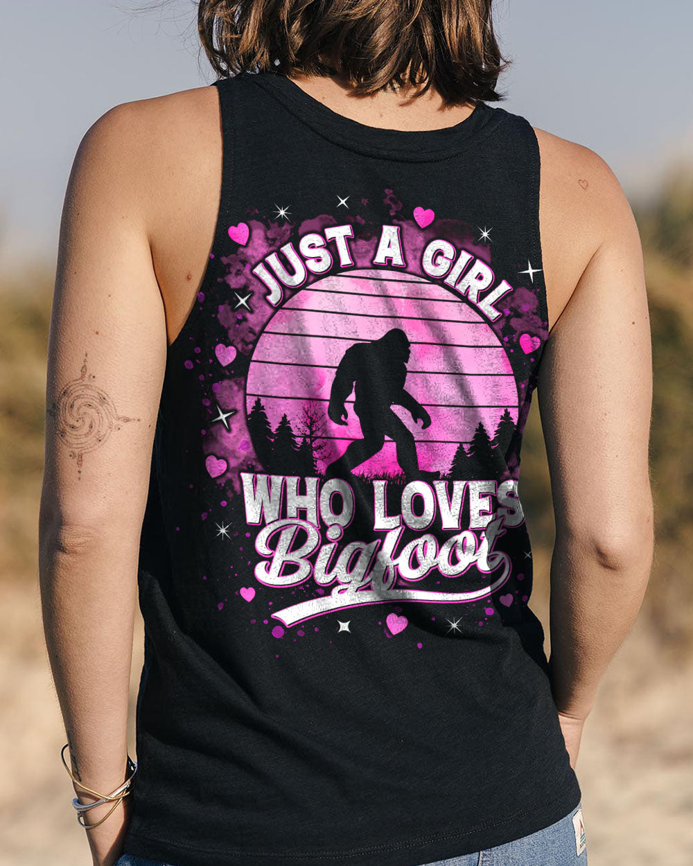 JUST A GIRL WHO LOVES BIGFOOT ALL OVER PRINT - TLTR3110244