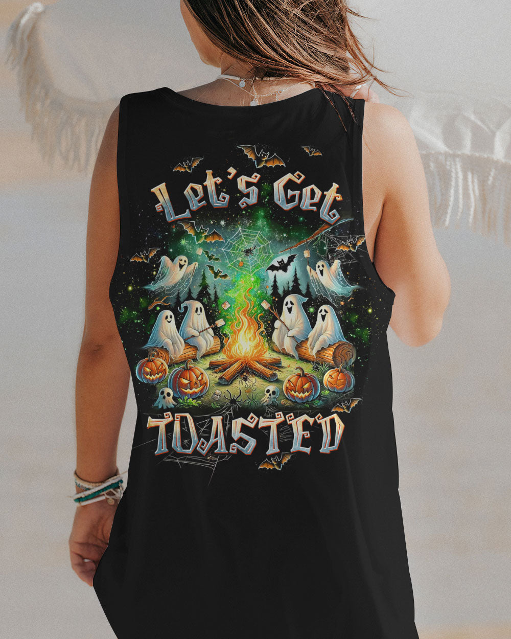 LET'S GET TOASTED BOOS HALLOWEEN ALL OVER PRINT - TLTW0508243