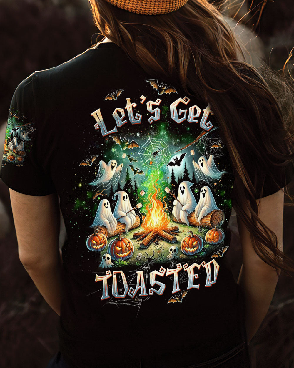 LET'S GET TOASTED BOOS HALLOWEEN ALL OVER PRINT - TLTW0508243