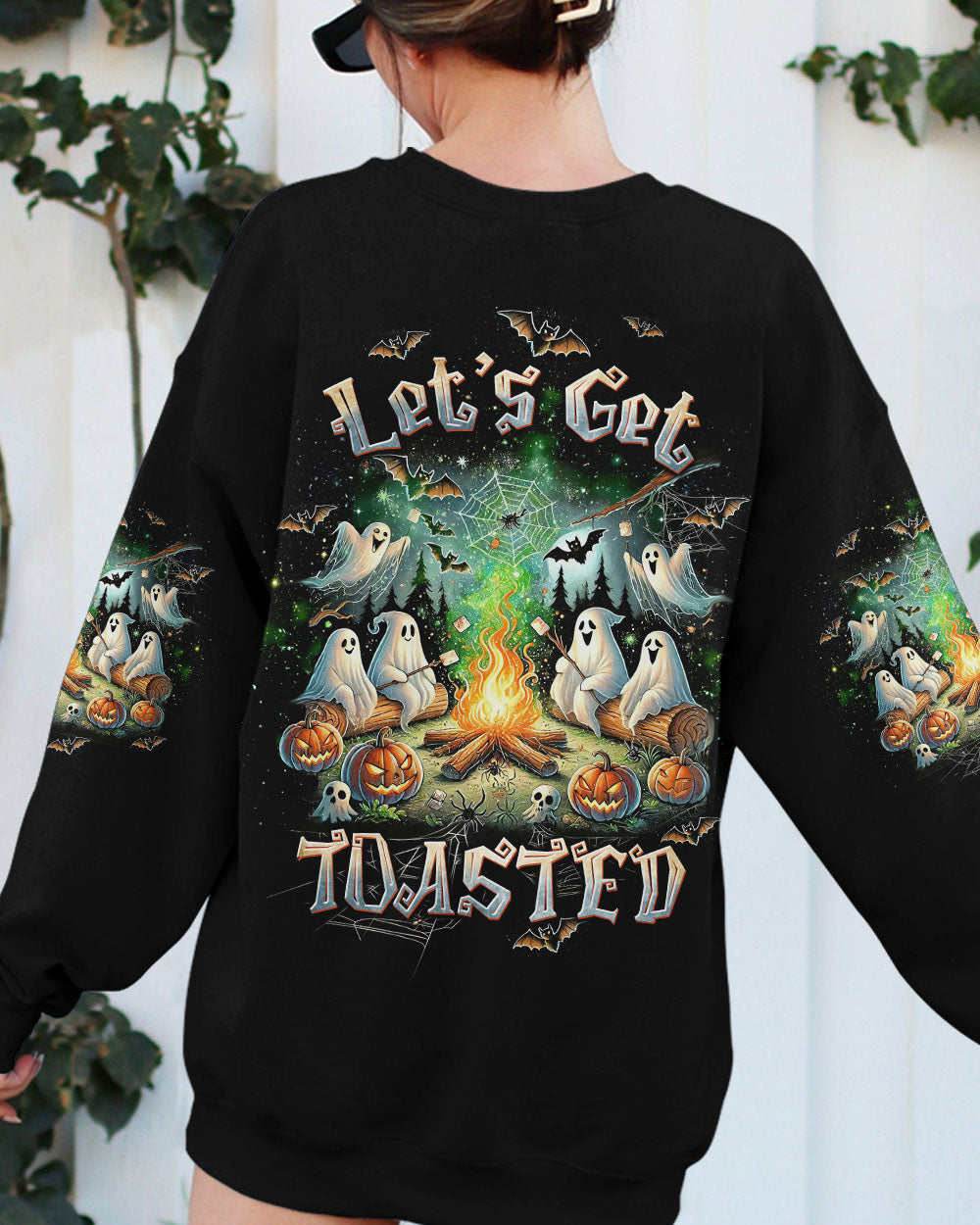 LET'S GET TOASTED BOOS HALLOWEEN ALL OVER PRINT - TLTW0508243