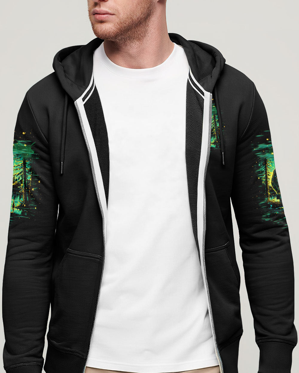 AND INTO THE FOREST I GO BIGFOOT FISHING ALL OVER PRINT   - TLTW0703254