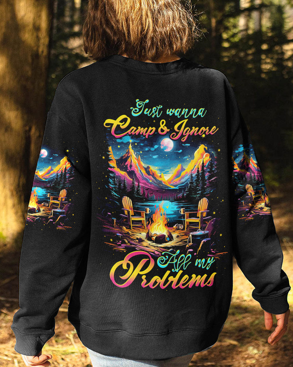 JUST WANNA CAMP ALL OVER PRINT - TLTW0809232