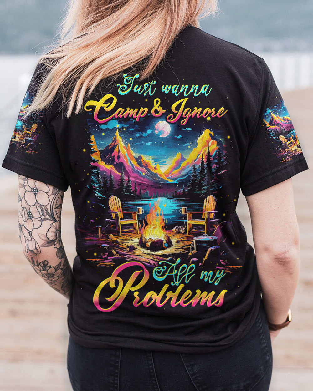 JUST WANNA CAMP ALL OVER PRINT - TLTW0809232