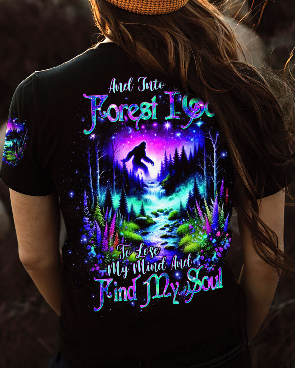AND INTO THE FOREST I GO BIGFOOT ALL OVER PRINT  - TLTW1003253