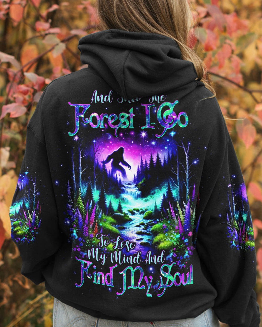 AND INTO THE FOREST I GO BIGFOOT ALL OVER PRINT  - TLTW1003253