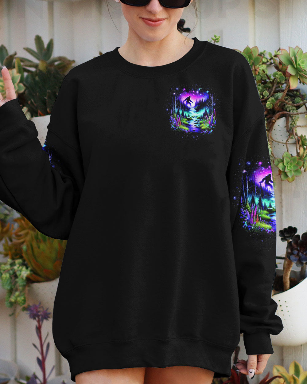 AND INTO THE FOREST I GO BIGFOOT ALL OVER PRINT  - TLTW1003253