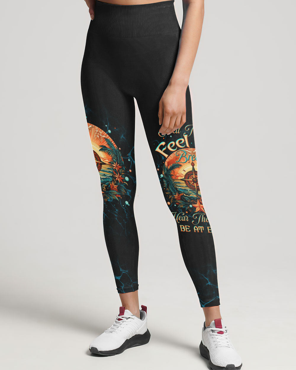 SMELL THE SEA FEEL THE BREEZE COMPASS ALL OVER PRINT - TLTW1506232