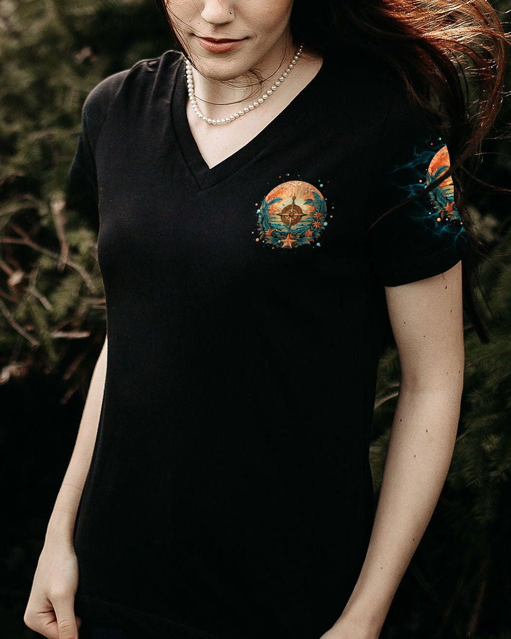 SMELL THE SEA FEEL THE BREEZE COMPASS ALL OVER PRINT - TLTW1506232