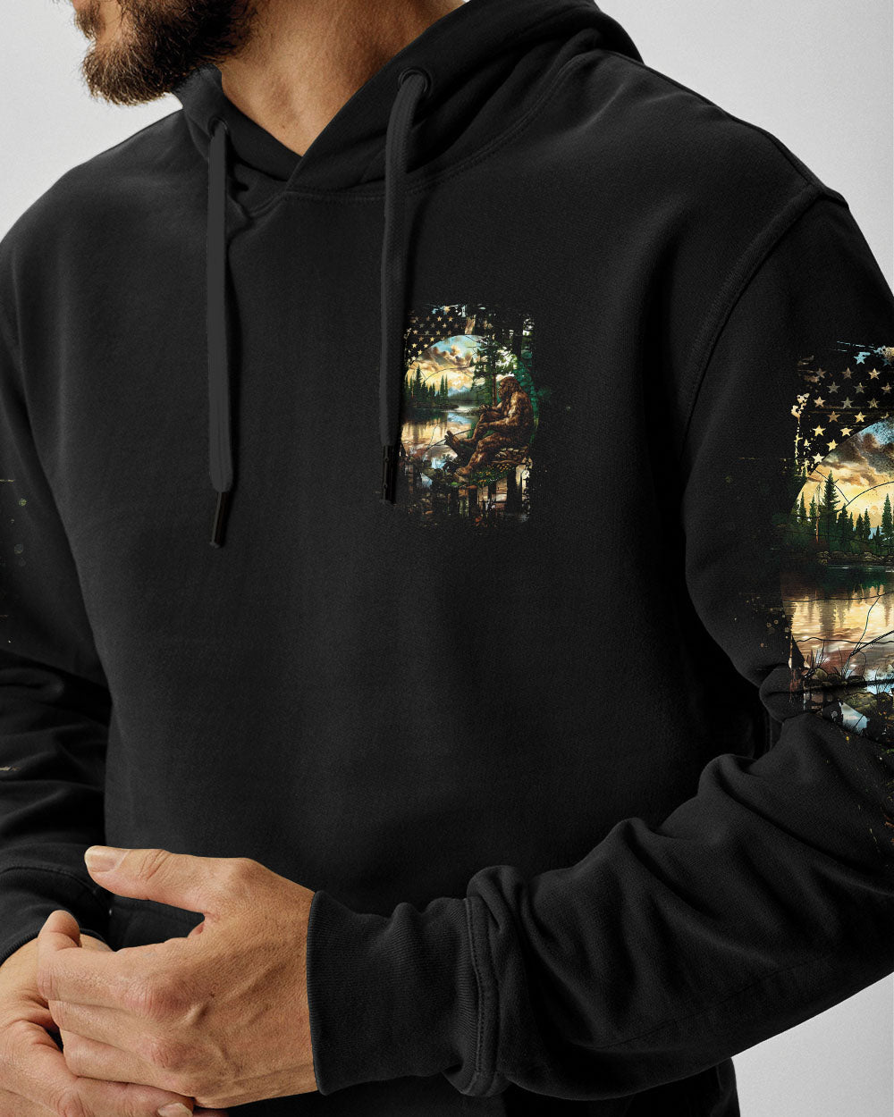 THE CLOSER I GET TO NATURE BIGFOOT FISHING ALL OVER PRINT - TLTW1609242