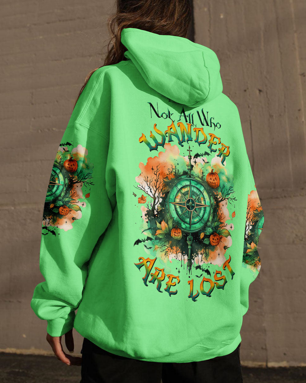 NOT ALL WHO WANDER ARE LOST COMPASS HALLOWEEN ALL OVER PRINT - TLTW2108232
