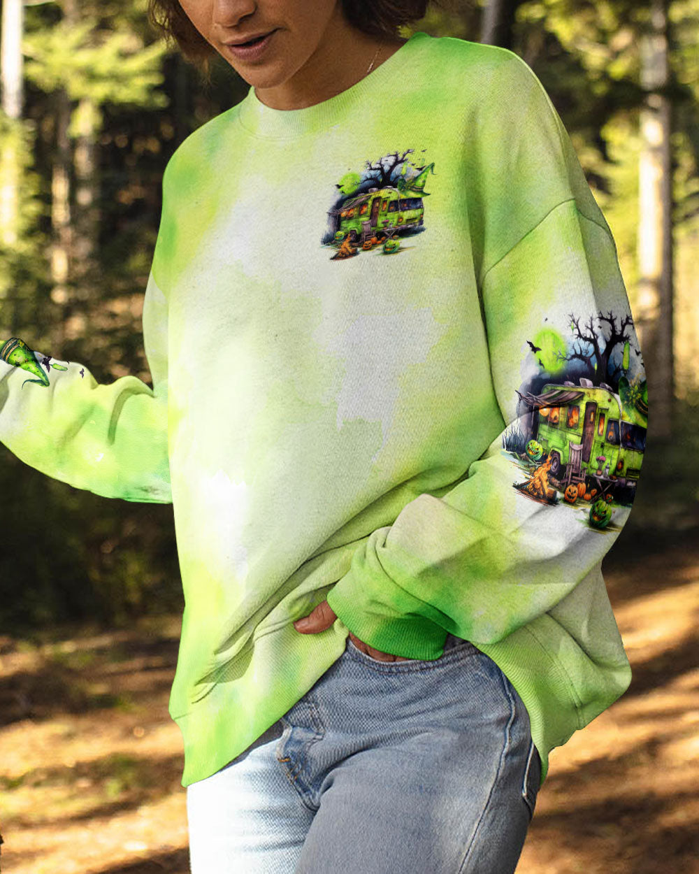 MY BROOM BROKE SO NOW HALLOWEEN CAMPING ALL OVER PRINT - TLTW2408233