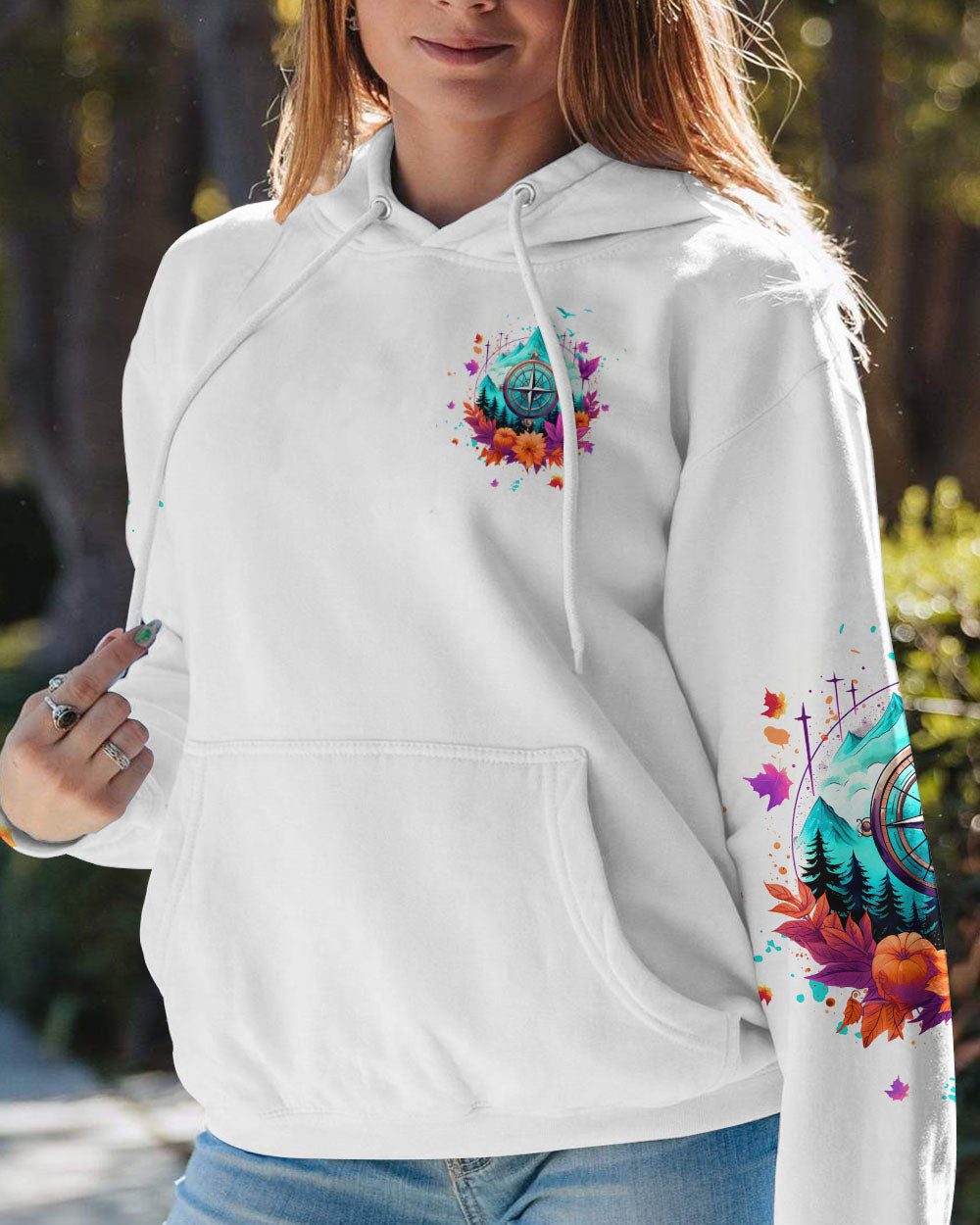 ALWAYS TAKE THE SCENIC ROUTE COMPASS ALL OVER PRINT - TLTW2507234
