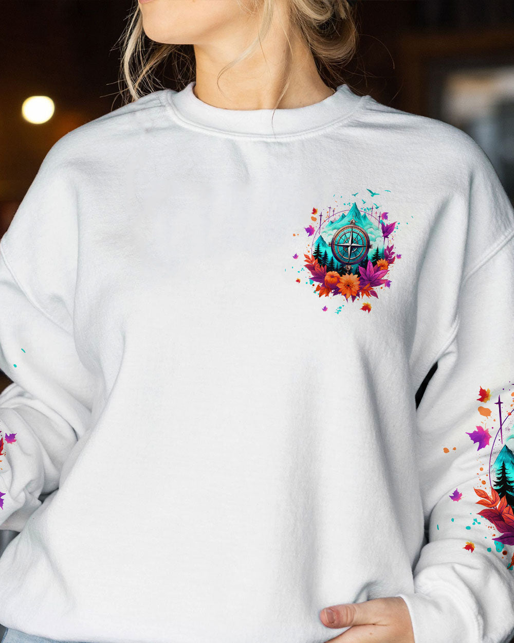 ALWAYS TAKE THE SCENIC ROUTE COMPASS ALL OVER PRINT - TLTW2507234