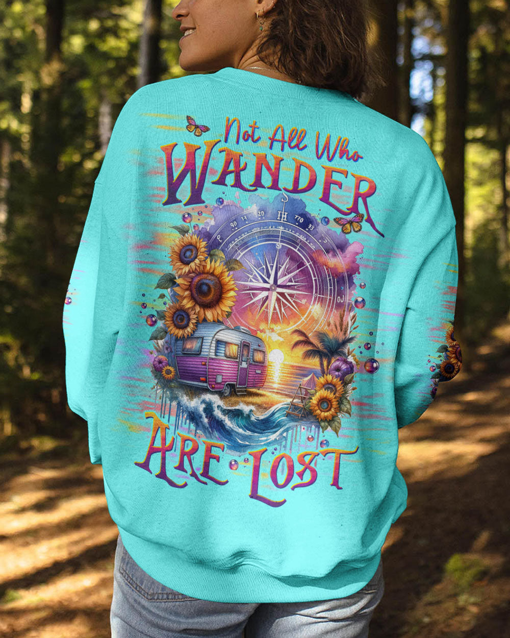 NOT ALL WHO WANDER ARE LOST COMPASS ALL OVER PRINT - TLTW2612233