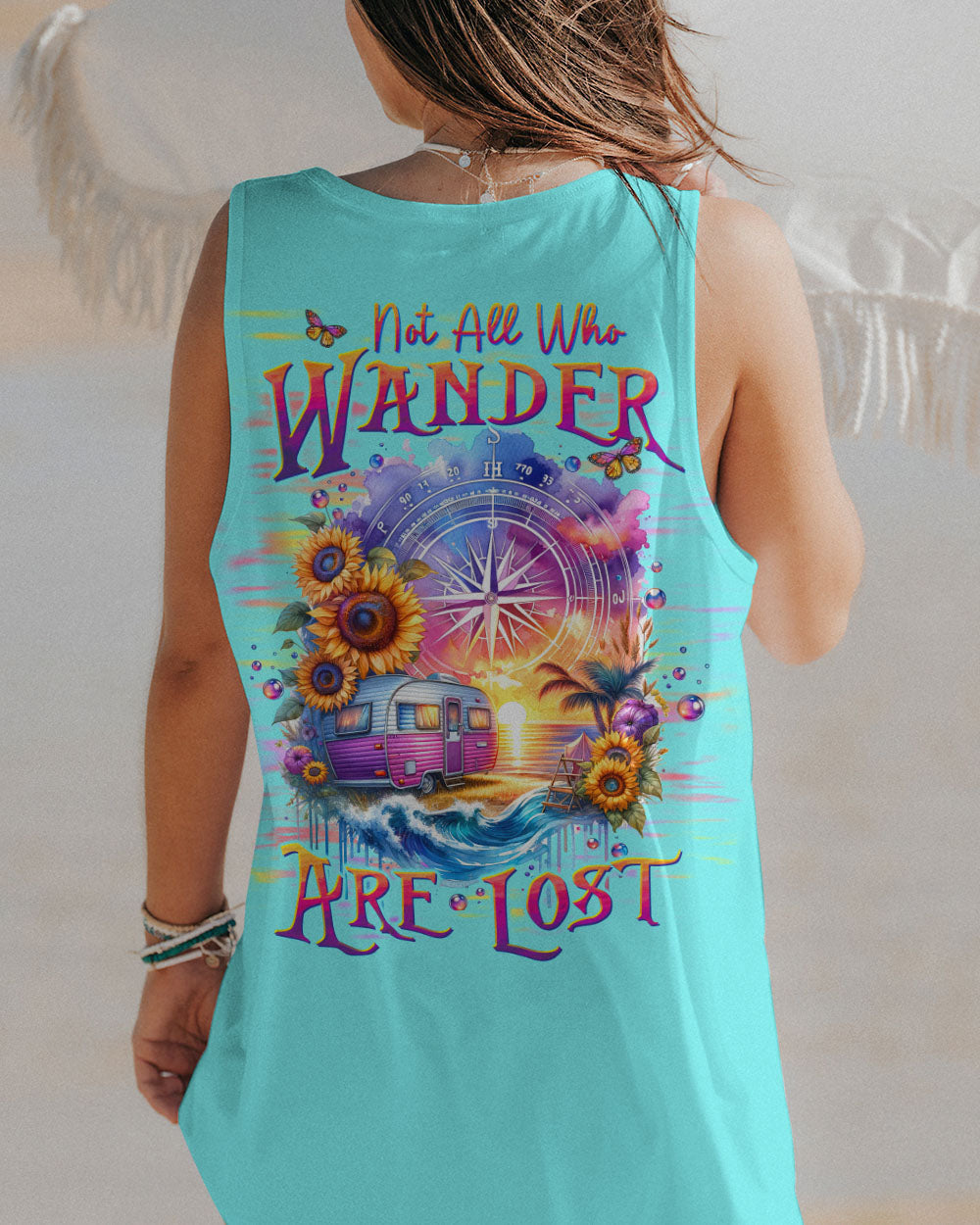 NOT ALL WHO WANDER ARE LOST COMPASS ALL OVER PRINT - TLTW2612233