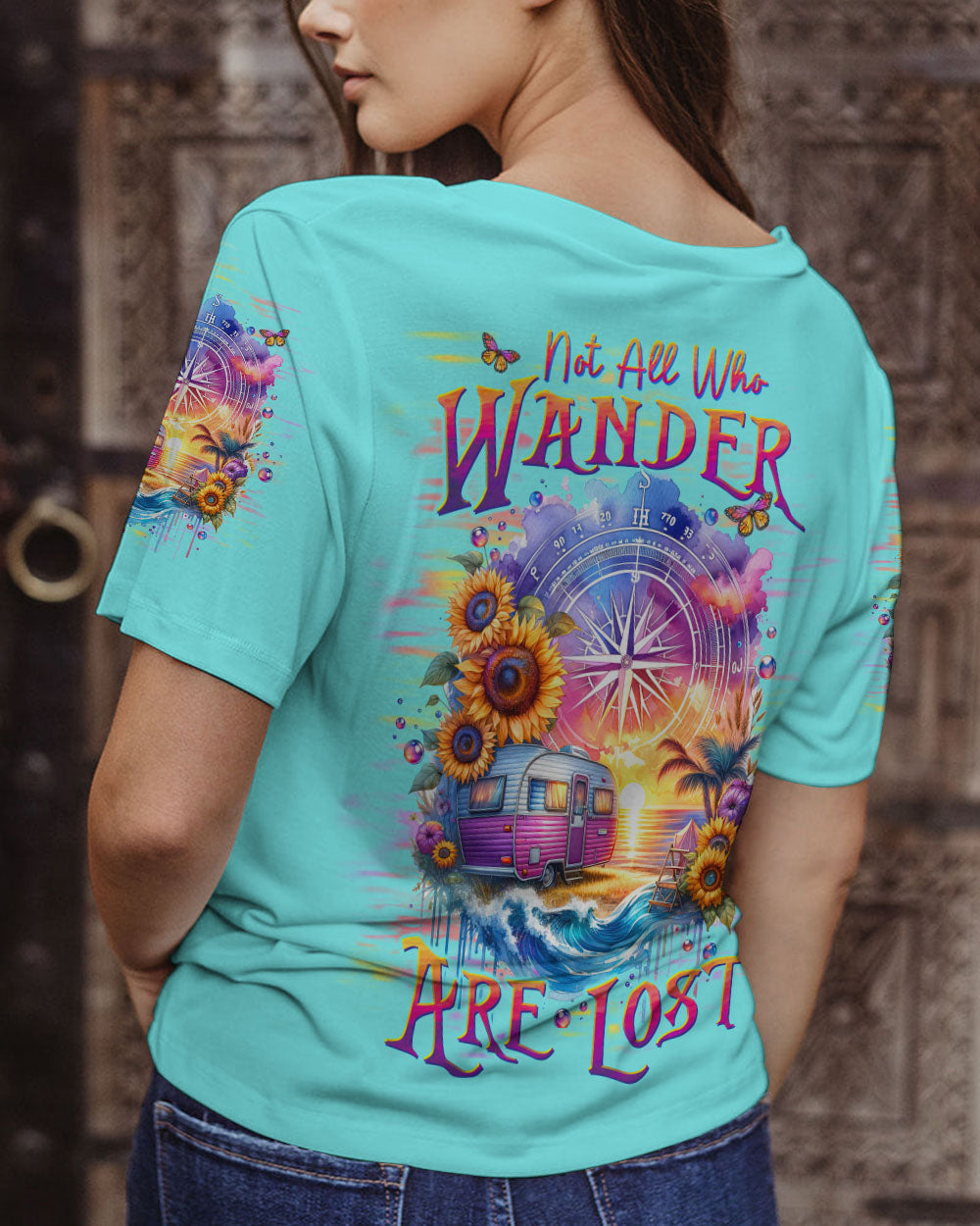 NOT ALL WHO WANDER ARE LOST COMPASS ALL OVER PRINT - TLTW2612233