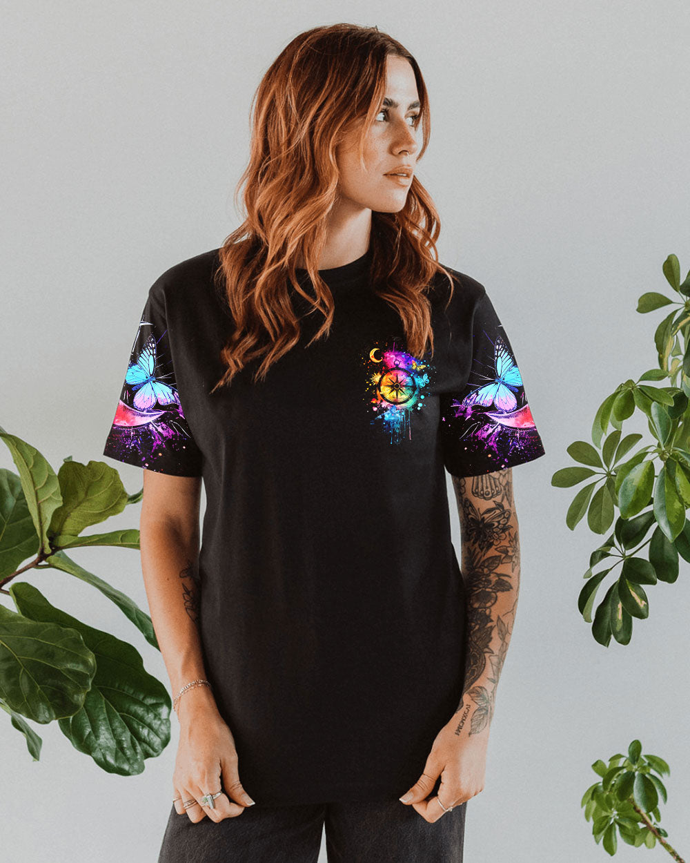 NOT ALL WHO WANDER ARE LOST COMPASS ALL OVER PRINT - TY0403242