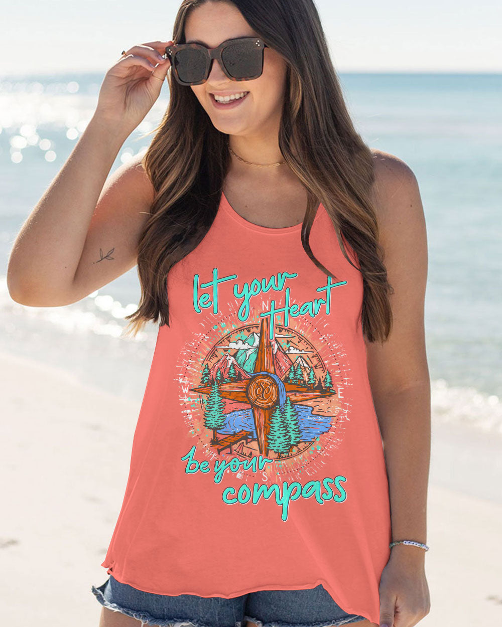 HEART BE YOUR COMPASS ALL OVER PRINT - TY0602241