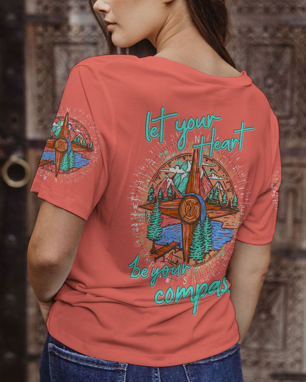 HEART BE YOUR COMPASS ALL OVER PRINT - TY0602241