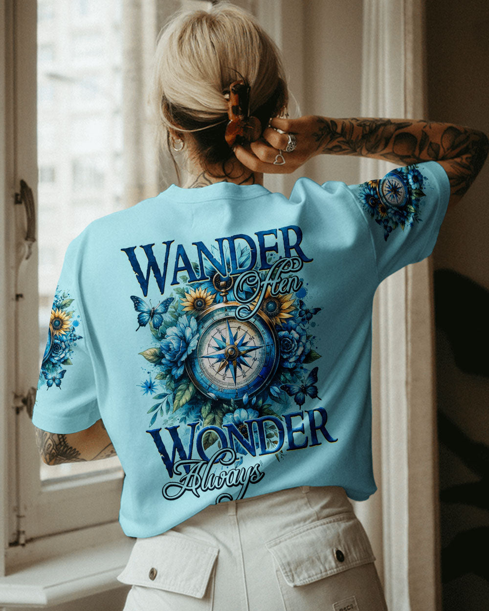 WANDER OFTEN COMPASS ALL OVER PRINT - TY0612232
