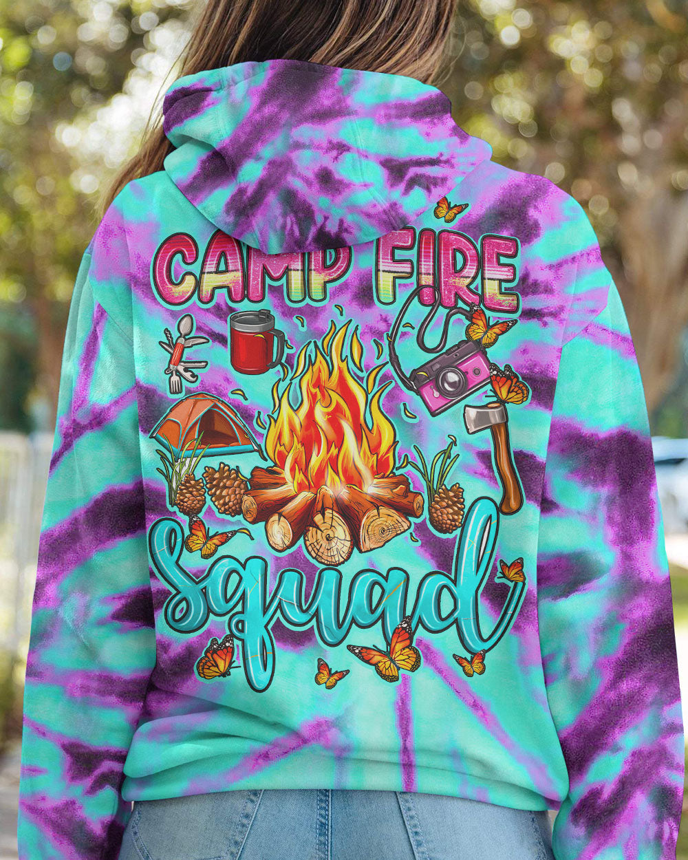 CAMP FIRE SQUAD TIE DYE ALL OVER PRINT - TY0707232