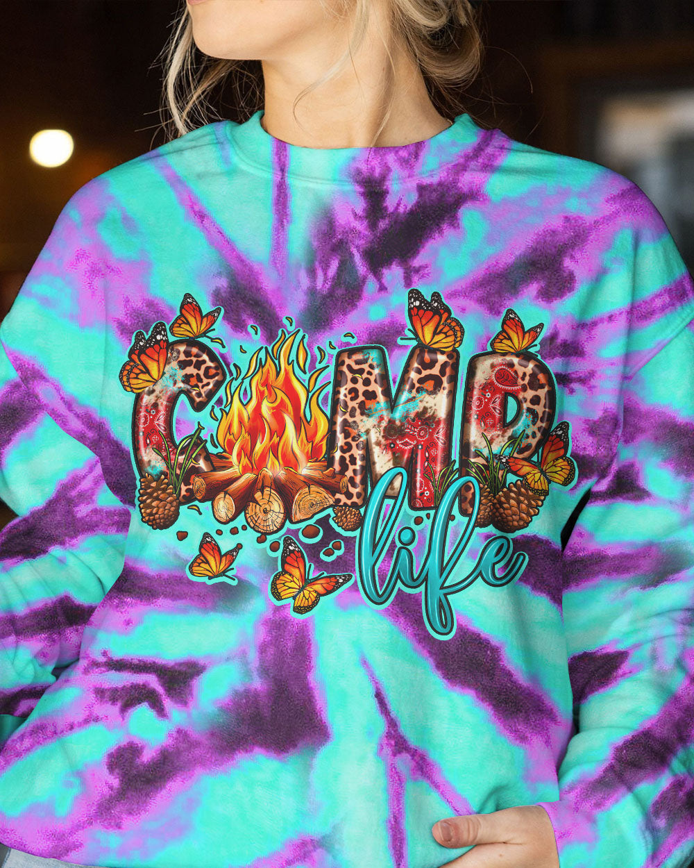 CAMP FIRE SQUAD TIE DYE ALL OVER PRINT - TY0707232