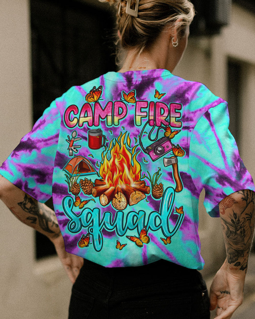 CAMP FIRE SQUAD TIE DYE ALL OVER PRINT - TY0707232