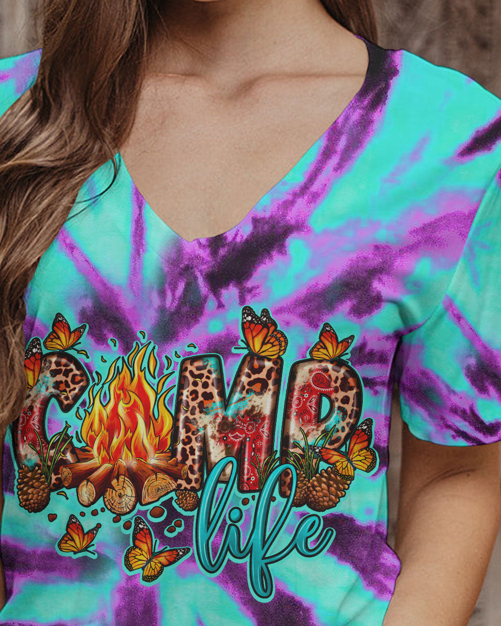 CAMP FIRE SQUAD TIE DYE ALL OVER PRINT - TY0707232