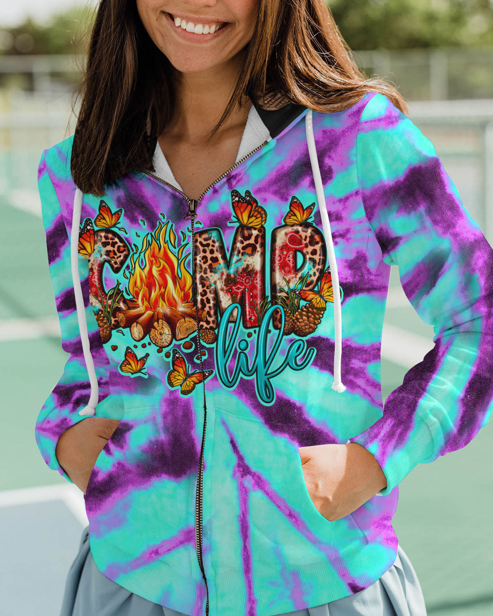 CAMP FIRE SQUAD TIE DYE ALL OVER PRINT - TY0707232