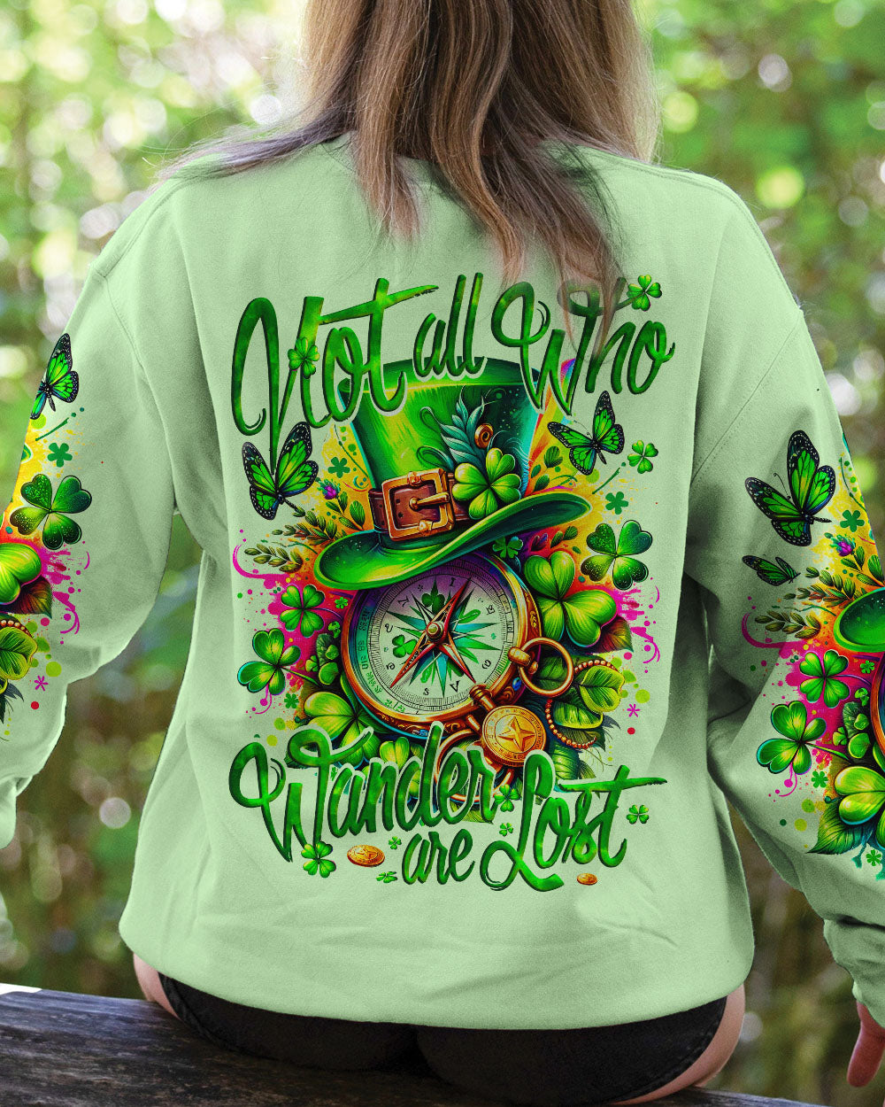 NOT ALL WHO WANDER ARE LOST PATRICK'S DAY ALL OVER PRINT - TY1601241