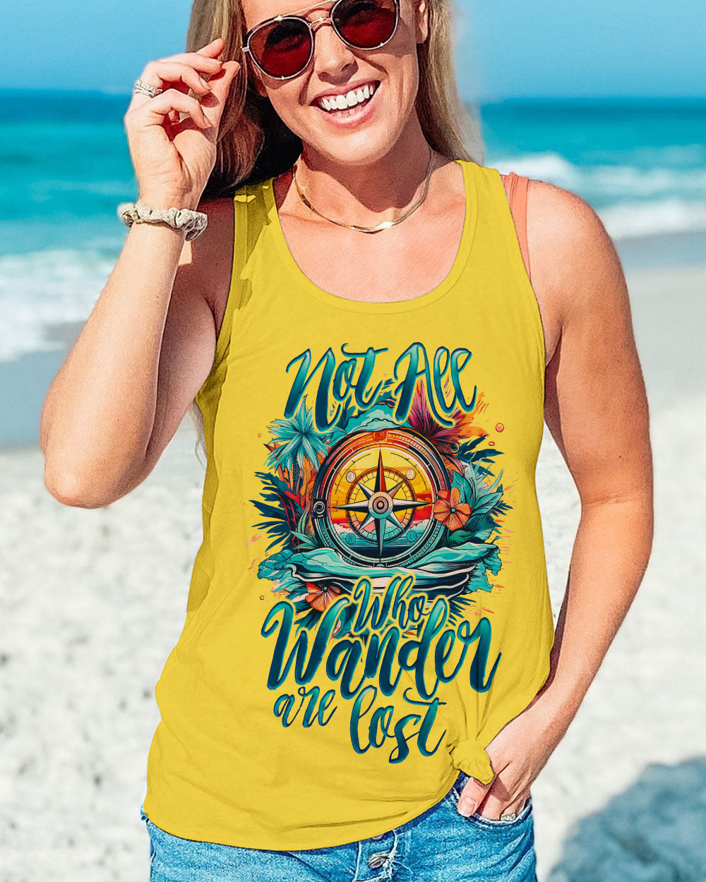 NOT ALL WHO WANDER ARE LOST COMPASS OCEAN ALL OVER PRINT - TY2607232