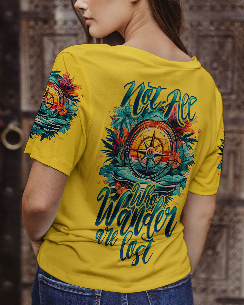 NOT ALL WHO WANDER ARE LOST COMPASS OCEAN ALL OVER PRINT - TY2607232