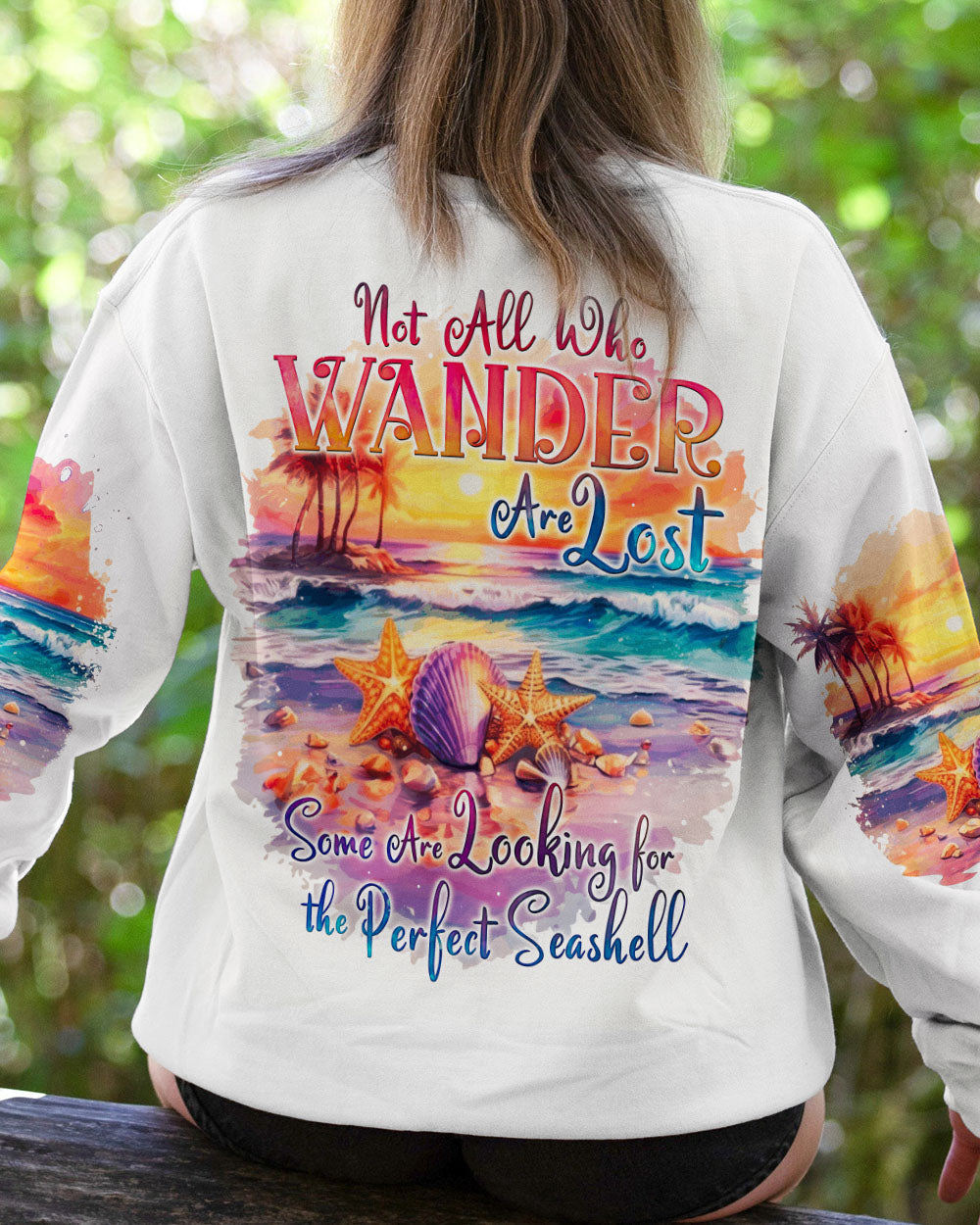 NOT ALL WHO WANDER ARE LOST SEASHELL ALL OVER PRINT - TY2709233