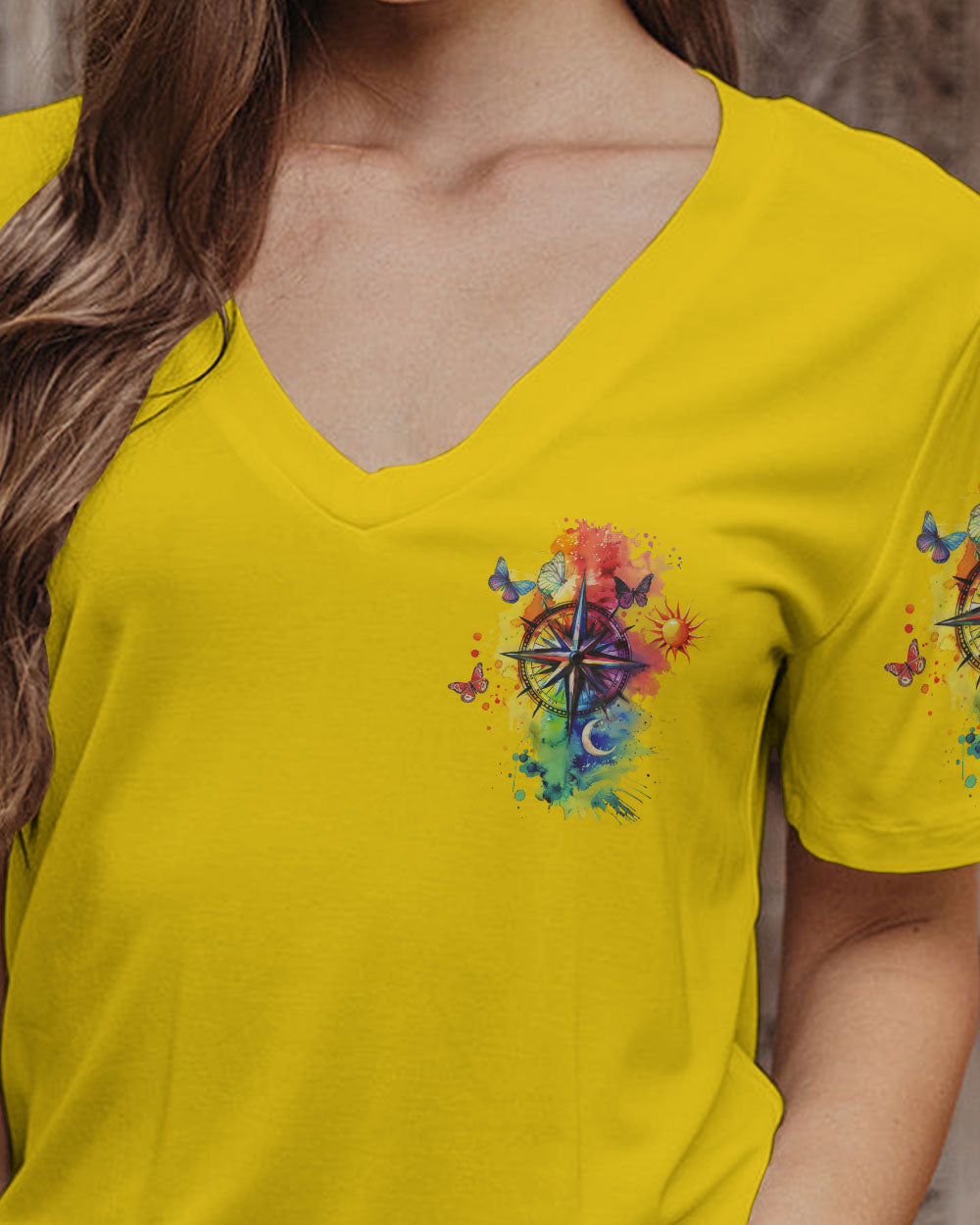 NOT ALL WHO WANDER ARE LOST COMPASS ALL OVER PRINT - TYHI0803241