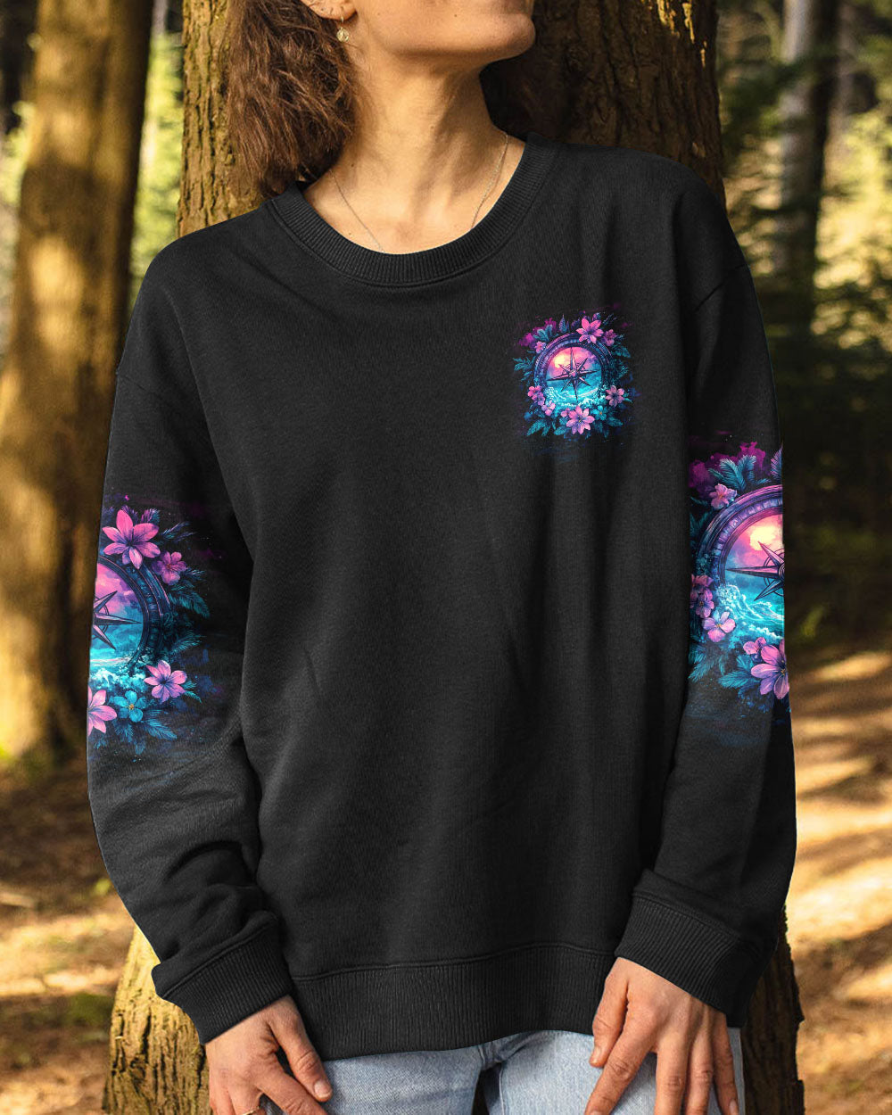 NOT ALL WHO WANDER ARE LOST COMPASS ALL OVER PRINT - TYQY0212242