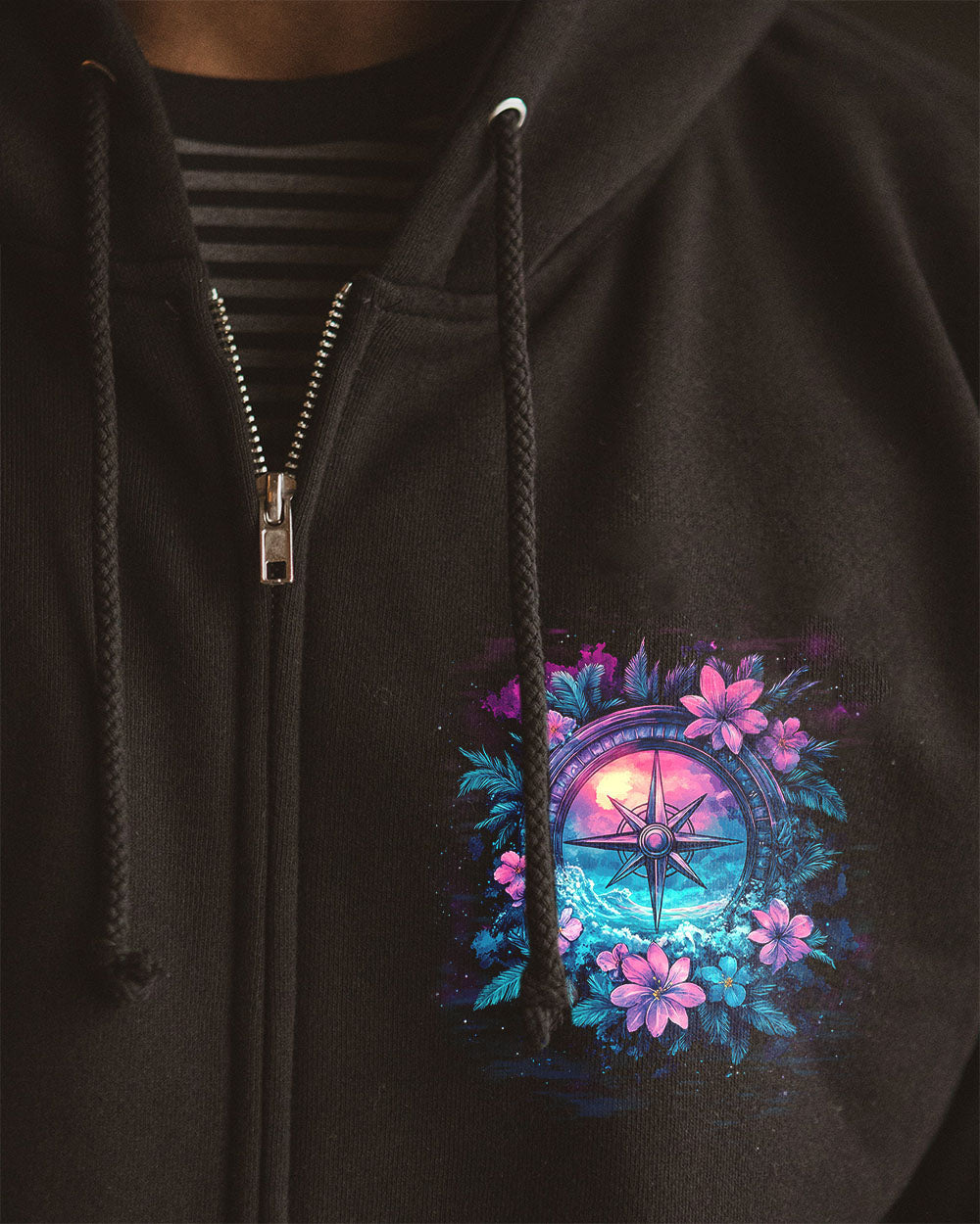 NOT ALL WHO WANDER ARE LOST COMPASS ALL OVER PRINT - TYQY0212242