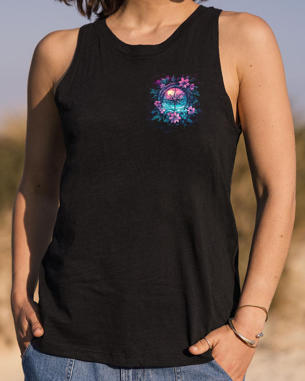 NOT ALL WHO WANDER ARE LOST COMPASS ALL OVER PRINT - TYQY0212242