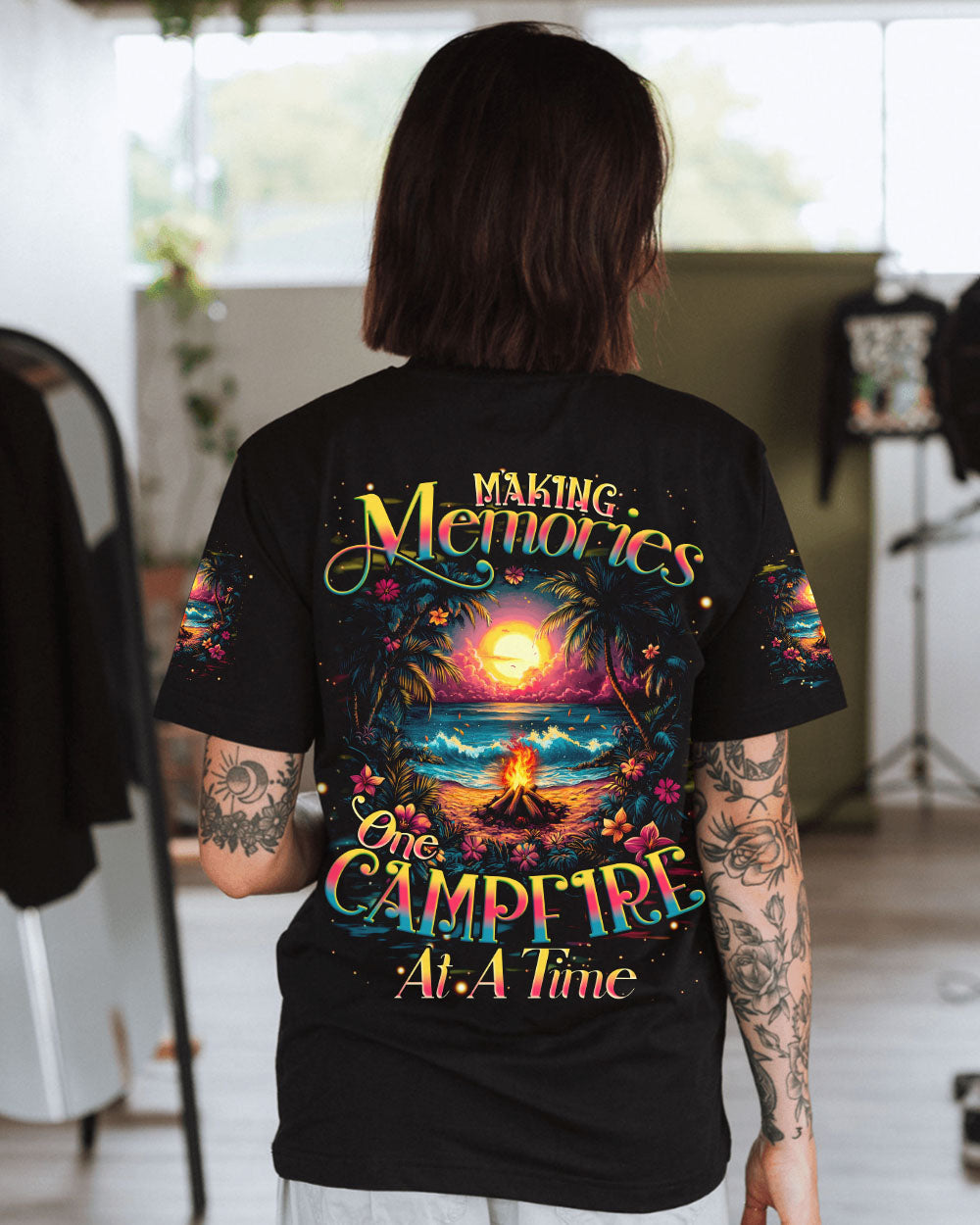 MAKING MEMORIES ONE CAMPFIRE AT A TIME BEACH ALL OVER PRINT - TYQY0512243