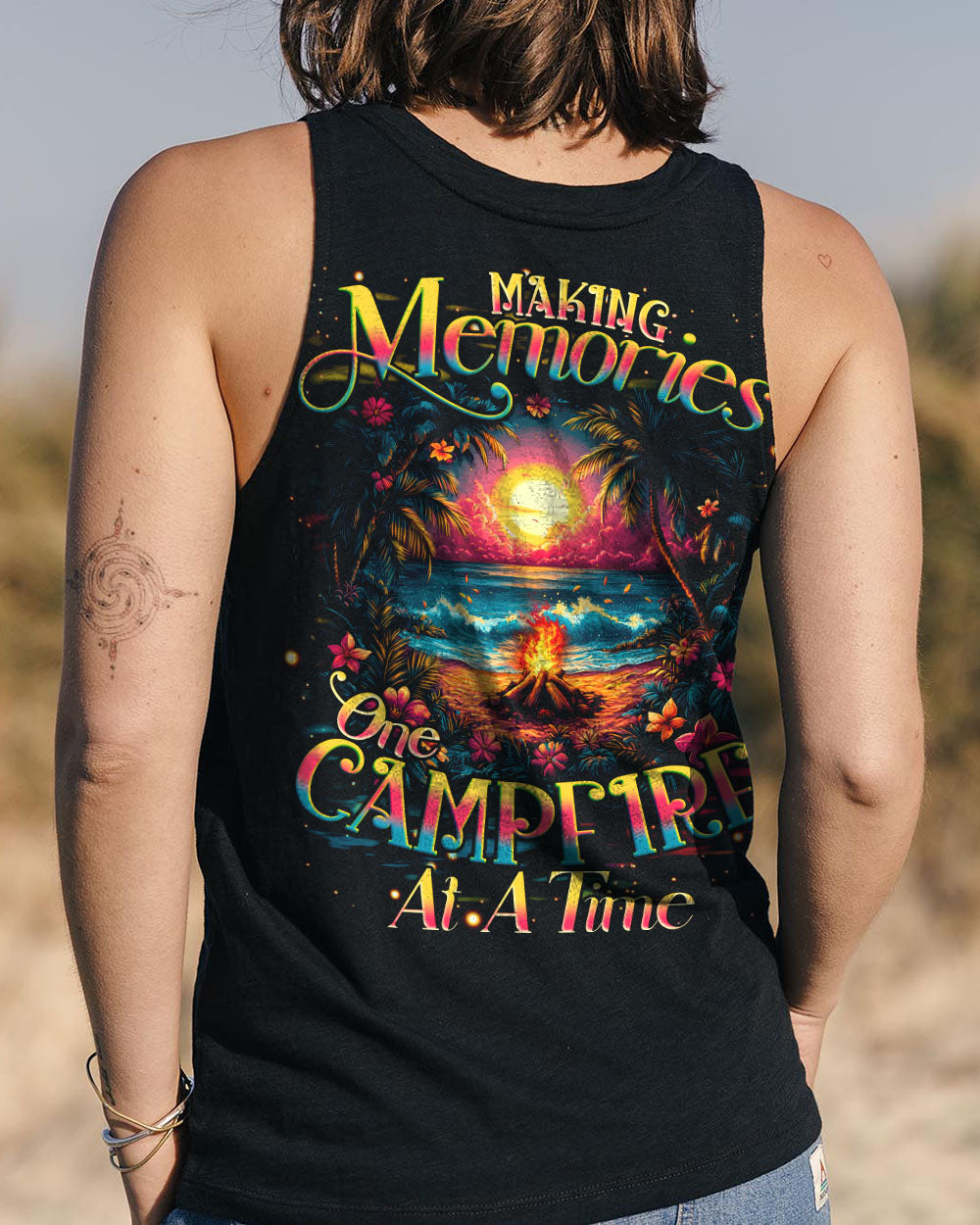MAKING MEMORIES ONE CAMPFIRE AT A TIME BEACH ALL OVER PRINT - TYQY0512243