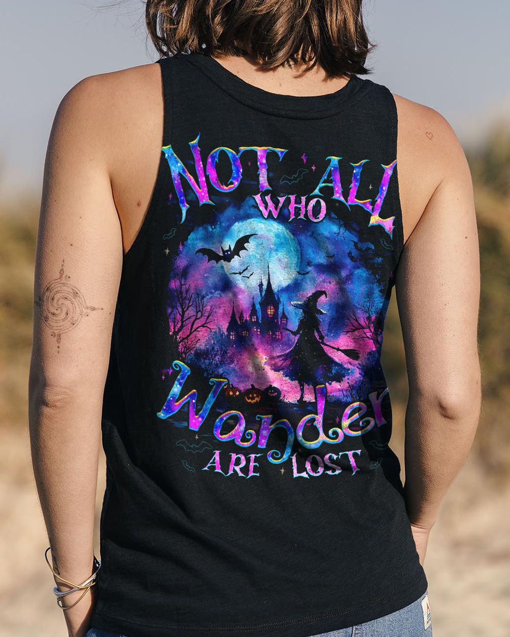 NOT ALL WHO WANDER ARE LOST HALLOWEEN ALL OVER PRINT - TYQY1309244