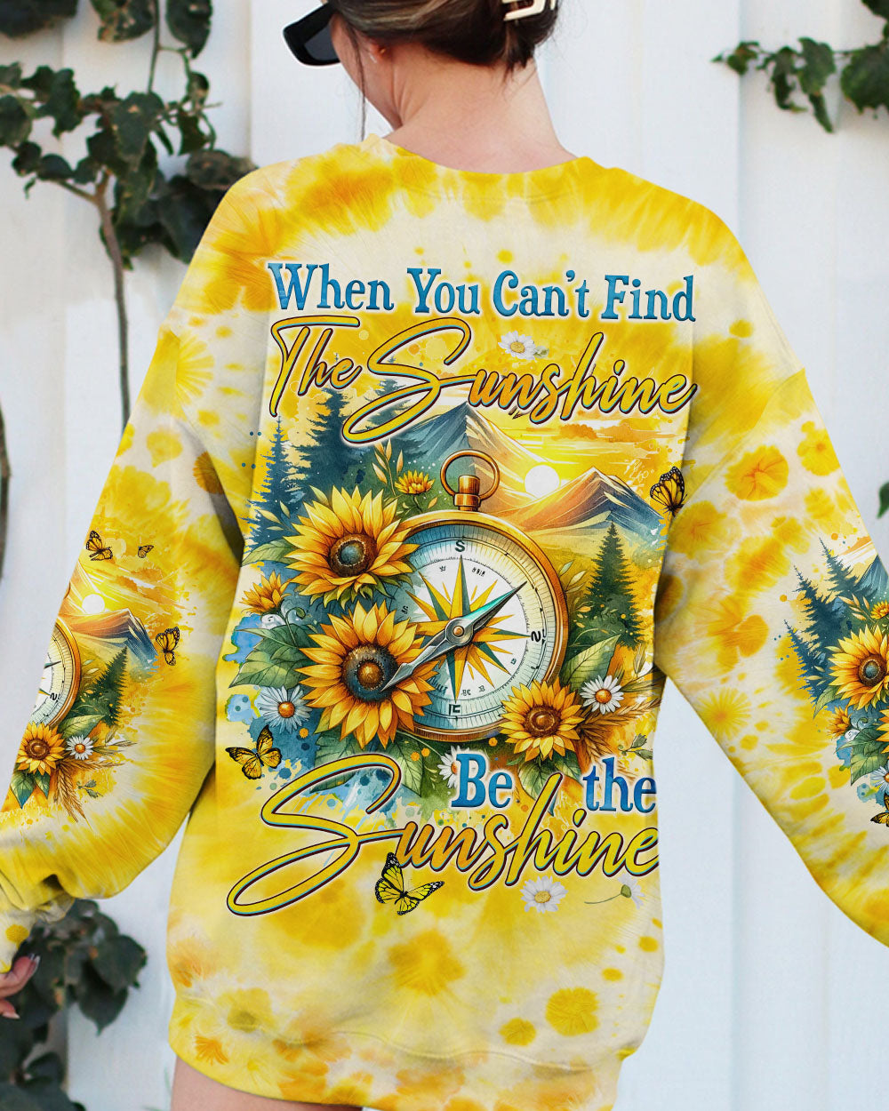 BE THE SUNSHINE COMPASS TIE DYE ALL OVER PRINT - TYQY1901243
