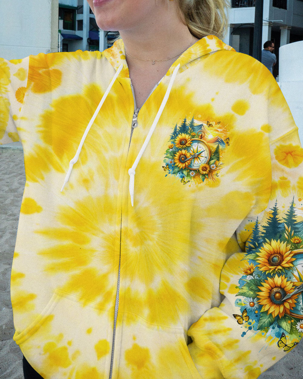 BE THE SUNSHINE COMPASS TIE DYE ALL OVER PRINT - TYQY1901243