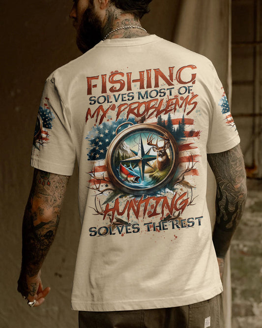 FISHING SOLVES MOST OF MY PROBLEMS ALL OVER PRINT - TYTD0205245