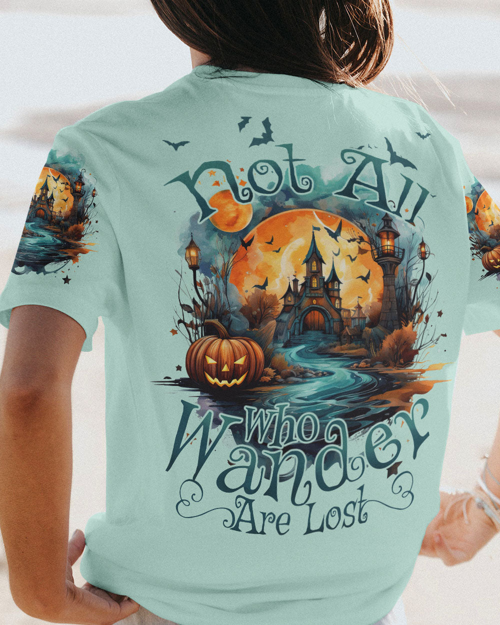 NOT ALL WHO WANDER ARE LOST HALLOWEEN ALL OVER PRINT - TYTD0408232