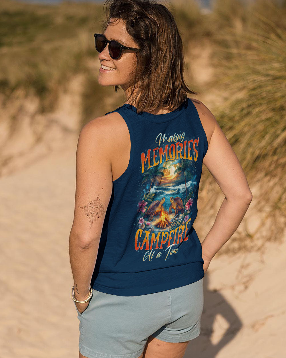 MAKING MEMORIES ONE CAMPFIRE AT A TIME TURTLE ALL OVER PRINT - TYTD0712243