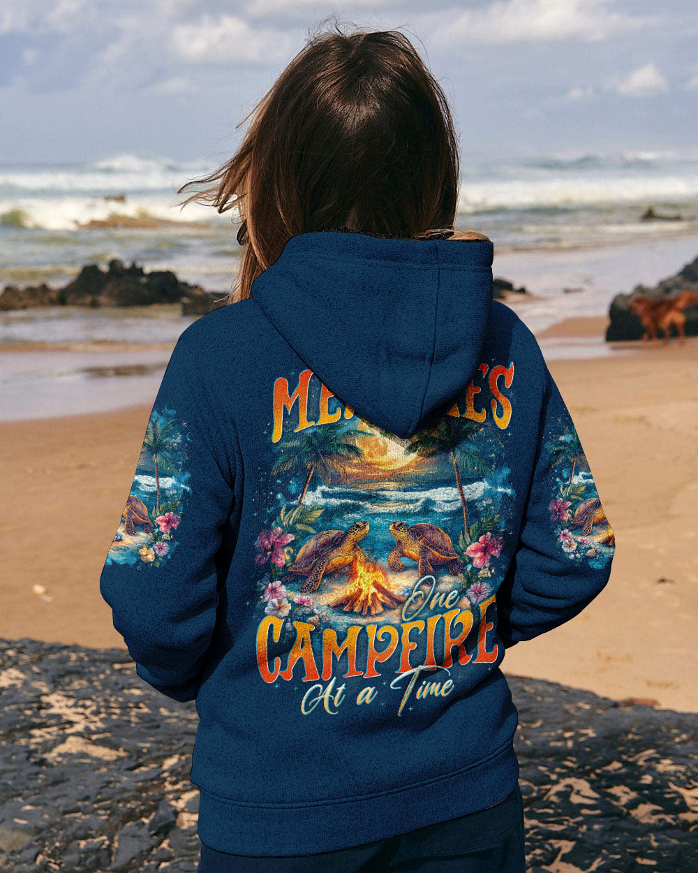 MAKING MEMORIES ONE CAMPFIRE AT A TIME TURTLE ALL OVER PRINT - TYTD0712243