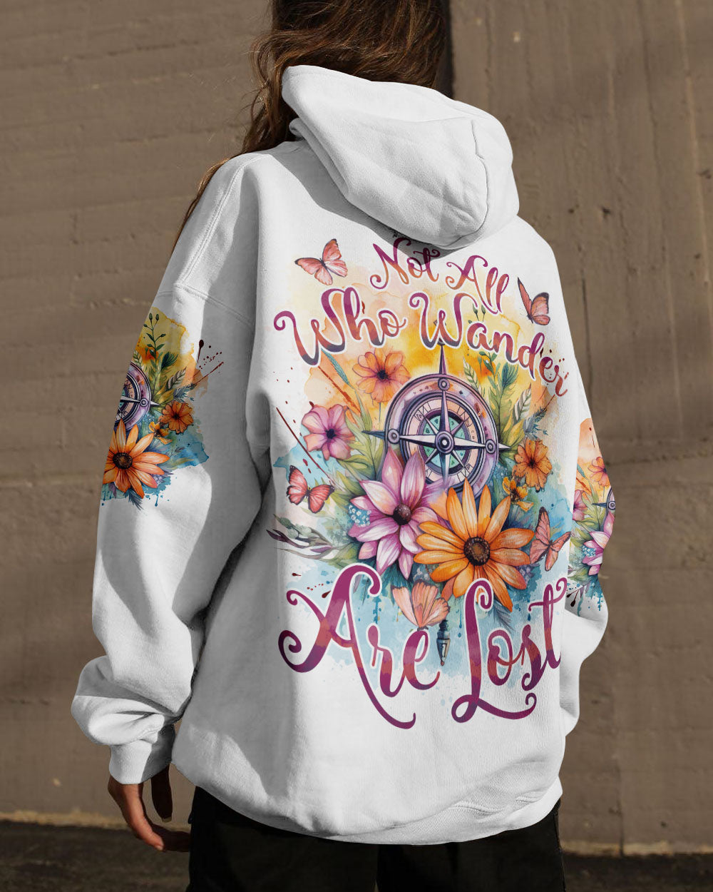 NOT ALL WHO WANDER ARE LOST COMPASS ALL OVER PRINT - TYTD0808232
