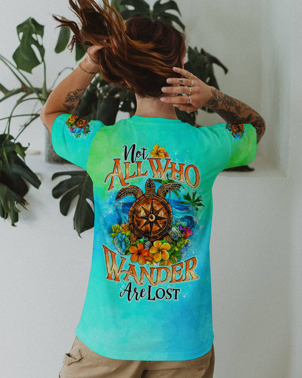 NOT ALL WHO WANDER ARE LOST TURTLE ALL OVER PRINT - TYTD1208241